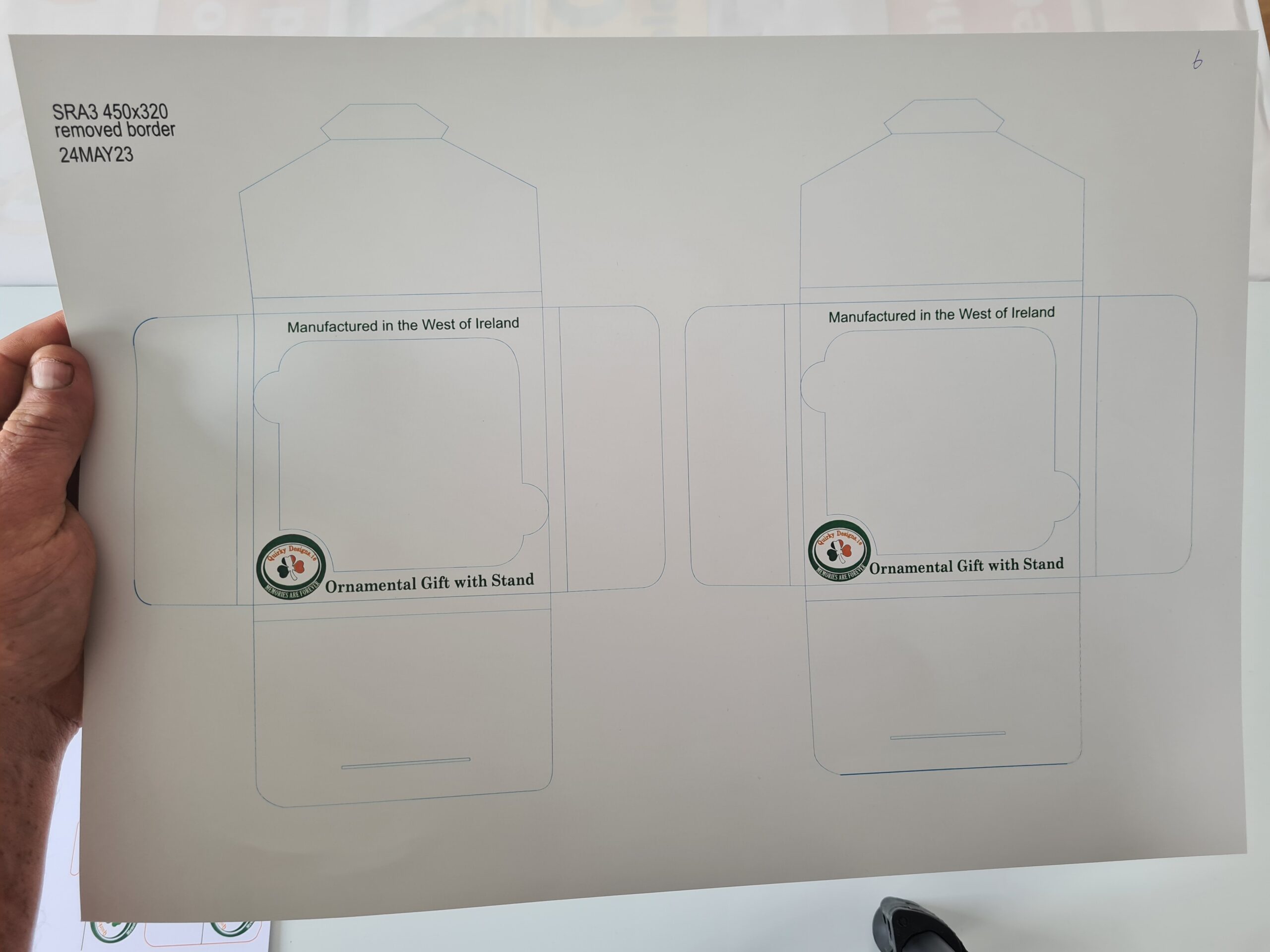 Prints to produce small boxes